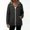 #Black, variant on DPTALR Women's Striped Lined Hooded Water Resistant Windbreaker Jacket,Black,Women's Plus Size L