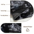 thumbnail image 6 of Nautical Ship Round Area Rug 7Ft Washable Circle Rugs for Dorm Laundry Room, Vintage Black Coastal Lighthouse Mountain Non-Slip Carpet Floor Mats Indoor Outdoor Carpet Runner Aesthetic Home Decor, 6 of 8