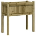 thumbnail image 4 of vidaXL Garden Planters 2 pcs with Legs Impregnated Wood Pine, 4 of 10