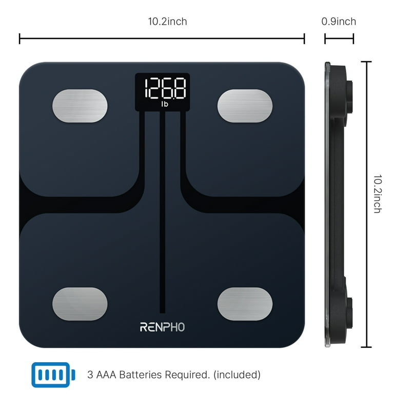 RENPHO Wi-Fi & Bluetooth Smart Body Weight Scale, Track 13 Metrics, Track  Progress, Family-Friendly 