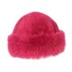thumbnail image 4 of Gorro de invierno de piel sintética, grueso y moderno, ideal para actividades al aire libre en climas fríos, ciclismo, viajes y acampada. rojo rosa, 4 of 9