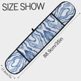 thumbnail image 3 of Dailycode Double Sided Oven Mitt with Loop Heat Resistant Kitchen Long Potholders 7" x 35" Watercolor Blue Stripes, 3 of 6