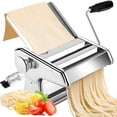 thumbnail image 5 of M Buder Pasta Maker Machine, 9 Adjustable Thickness with 2 Cutting Widths Noodles Maker, Silver, 5 of 9