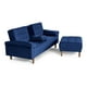 thumbnail image 4 of Sofá Cama Modular Reversible Makora Praia Lino Azul con Portavasos, 4 of 9