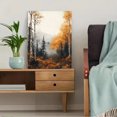 thumbnail image 5 of Qisvanset 12x16 Inch Framed Canvas Wall Art Autumn Fog Forest Vibrant Foliage Rustic Nature Home Wall Decor, 5 of 8