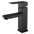 thumbnail image 1 of Grifo de baño de acero inoxidable Grifo cuadrado alto de un solo orificio;, 1 of 5