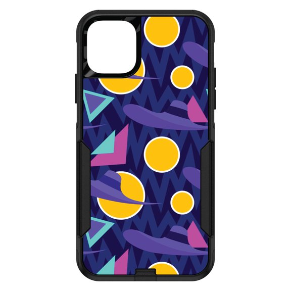 DistinctInk Custom SKIN / DECAL compatible with OtterBox Commuter for iPhone 11 Pro (5.8" Screen) - Pink Purple Yellow 90s Pattern - Relive the 90's