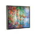 thumbnail image 4 of Stupell Industries Abstract Leaves Colorful Reflections Landscape Painting Gray Floater Framed Canvas Art Print Wall Art, 31 x 25, 4 of 10