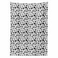 thumbnail image 2 of Dark Grey Tablecloth, Monochromatic Starfish Pattern Exotic Aquarium Fauna Underwater Wildlife, Rectangle Satin Table Cover for Dining Room and Kitchen, 52" X 70", Black Grey White, by Ambesonne, 2 of 2