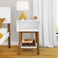 thumbnail image 2 of Max & Lily Nightstand with Cubby Shelf, Solid Wood Bedside Table, Side Table for Bedroom, 2 of 8