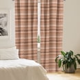 thumbnail image 3 of Ambesonne Vintage Tribal 4-Panel Curtains, Rounds and Triangles, 56"x63", Rust Peach, 3 of 4
