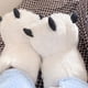 thumbnail image 2 of Zapatillas de invierno con garra de oso para niños y niñas, zapatos de Casa cálidos y peludos para interiores, botas de algodón, deslizantes de piel, 2 of 5