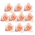 thumbnail image 2 of 10 piezas de 5,5 cm de cabezas de rosas artificiales de seda para flores rosado, 2 of 9