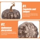 thumbnail image 4 of FELTECHELECTR 6 calabazas de Halloween para centro de mesa, decoración para fiestas y festivales., 4 of 6