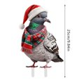 thumbnail image 3 of Navidad Pollo bonito Erizo Conejo 2D Impresión plana Acrílico Tarjeta insertable Estaca insertable Arte Jardín Decoración navideña colorida Adecuada para el jardín navideño 25 cm/9,84 pulgadas D, 3 of 4