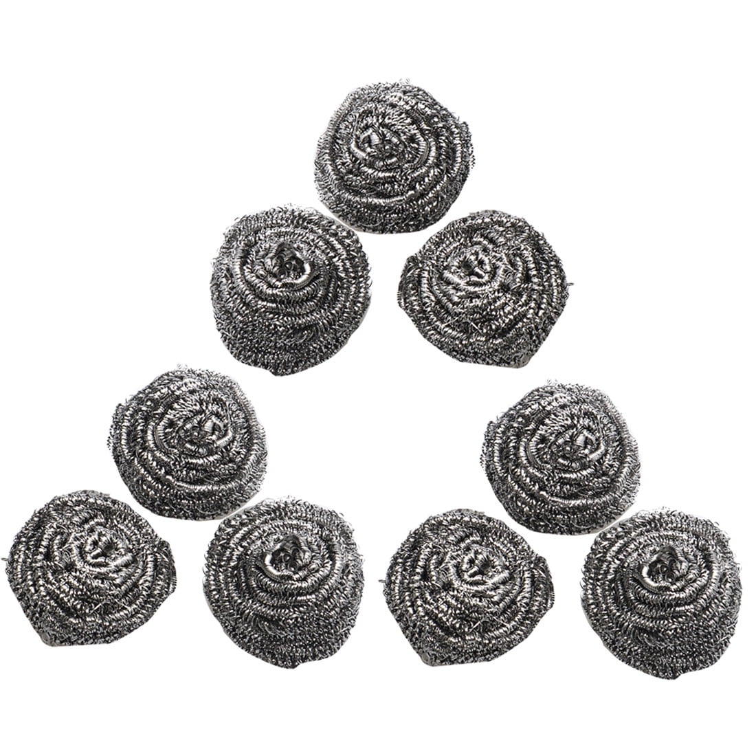 SCOURERS STAINLESS STEEL WIRE KITCHEN HOME WASHING CLEANING 6 PC SCOURER NEW 