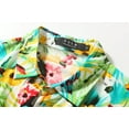 thumbnail image 3 of SSLR Mens Casual Button Down Shirts Short Sleeve Hawaiian Shirts Beach Shirts, 3 of 7
