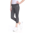 thumbnail image 2 of Calvin Klein Women's Crop Tight with Back Shirring, Sweats Heather, X-Small, 2 of 3