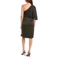 thumbnail image 2 of Aidan Mattox womens  One-Shoulder Cape Sleeve Sheath Dress, 10, Black, 2 of 3