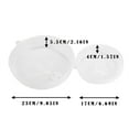 thumbnail image 4 of ufehgfjh 2PCS Plastic Microwave Cover Clear Steam Vent Splatter Lid Food Dish New New Arrivals, 4 of 6