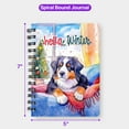 thumbnail image 5 of Watercolor Hello Winter Bernese Mountain Dog Chill Christmas Welcome Spiral Bound Journal Berner Lover Gifts 5x7in Spiral Notebook - 00016, 5 of 5