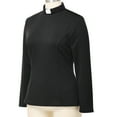thumbnail image 7 of GRACEART Womens Church Clergy Shirt Spring/Autumn Long Sleeve Slim Blouse with Tab Collar, 7 of 7