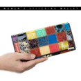 thumbnail image 4 of Qarigey Cartera de mujer PU cuero empalmado monedero largo colorido soporte para teléfono celular con gran capacidad cierre a presión bolso Carteras Mate/Cuadrado Qarigey AP018553-03, 4 of 6