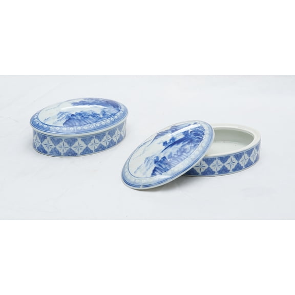 Porcelain Oval Box