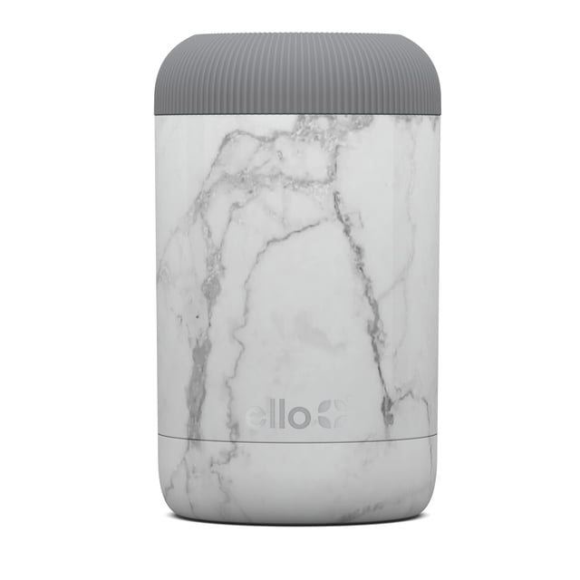 Ello Can Koozie de acero inoxidable | Enfriador de latas inuslado mantiene 12 onzas, 16 onzas, latas delgadas y botellas de vidrio frías, soporte de metal perfecto para cerveza, refrescos y