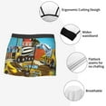 thumbnail image 6 of Kll Different Construction Site Vehicles Men'S Cotton Boxer Briefs Underwear-Small, 6 of 9
