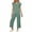 Green# two piece sets for women, variant on Oksale 2 Piece Lounge Sets for Women Vacation Beach Travel Outfits Trendy Henley V Neck Summer Tops Elastic Drawstring Wide Leg Ankle Pants Beige S