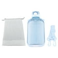 thumbnail image 2 of Botella de agua plana 750ml PC transparente a prueba de fugas portátil delgada ANGGREK  Otros, 2 of 8