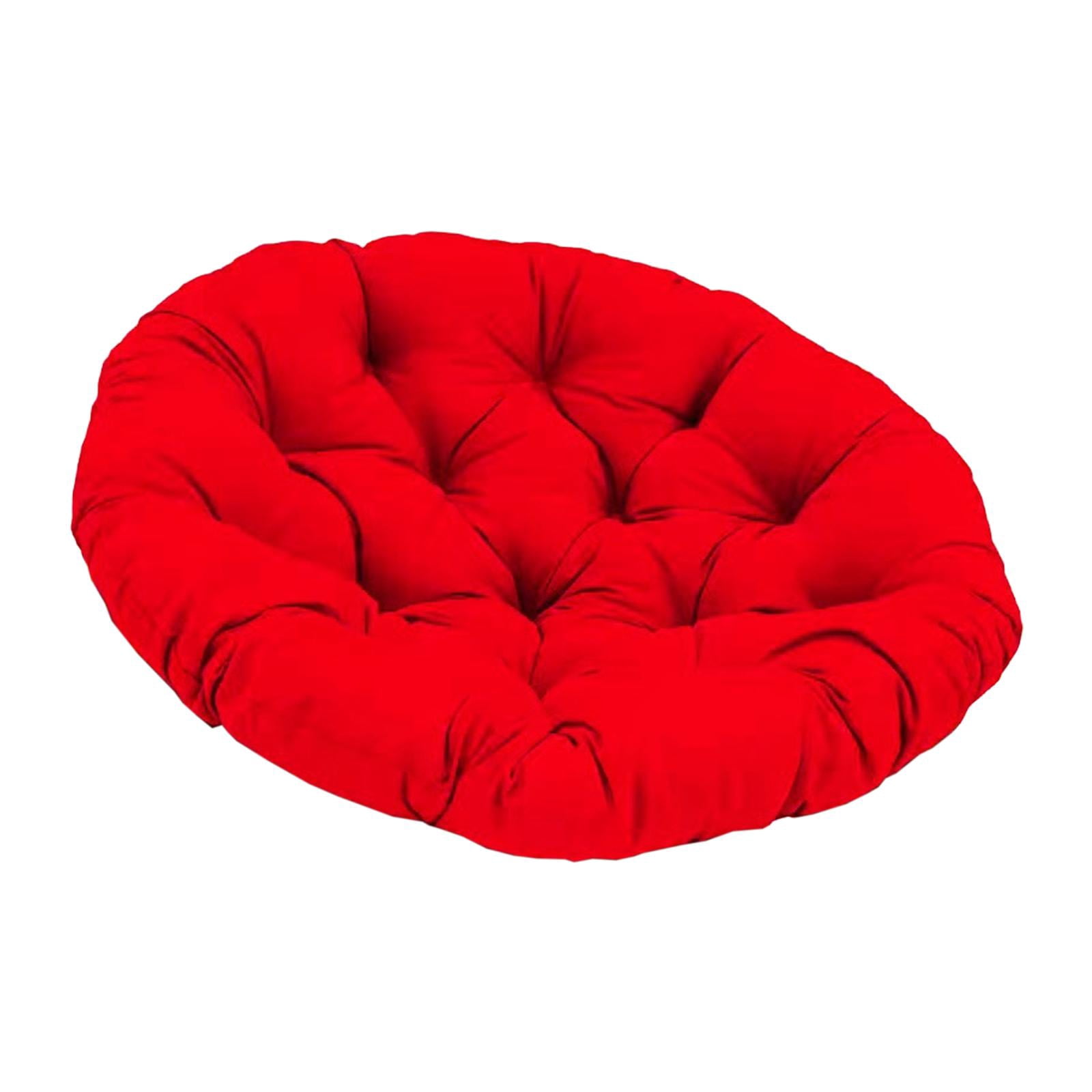 Colaxi Outdoor Seat Cushion, Round Rattan Cushion, Hanging Basket Chair Cushion for Swing Chair Hammock Wicker Chair Rocking Chair Red