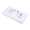 thumbnail image 3 of HLONK Multi Functional EU Plug Wall Power Outlet Socket with Dual USB Port for Phone Charging 250V, 3 of 8