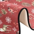 thumbnail image 6 of SKYSONIC 2X6 Feet Red Christmas Deer Runner Rug with Rubber Backing, Winter Snowflakes Animal Non Slip Entryway Rug Runner Washable Soft Area Rug Carpet for Hallway Bedroom Kitchen Decor, 6 of 6