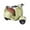 Green #027, variant on Doll Scooter Toy with Light and Music, Cute Electric Driving Scooter Decor Desktop Ornaments for Doll Collectors, Interactive Rotating Toy Doll Electric Scooter Toy for Adults (Green)