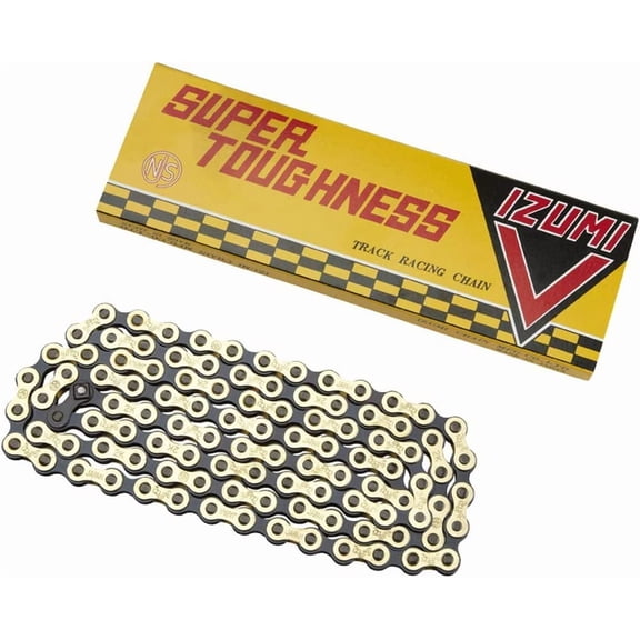 Izumi V-Chain Super Tough 1/8 x 1/2 (106 Links), Gold/Black