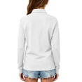 thumbnail image 6 of Uniform Shirts for Girls 10-12 Long Sleeve Pique Polo Shirt with Collar Button Down Kids Uniforms for Girls Moisture-Wicking Classic Girls Top, 6 of 7