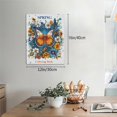 thumbnail image 2 of Xecao Spring Butterfly Flowers for Ready-to-Hang Canvas Art 12x16 Inches - Waterproof HD Print Solid Wood Frame for Gifting,Vertical, 2 of 8