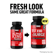 Force Factor Test X180 Surge Testosterone Booster for Men, Supports Lean Muscle, Strength, Energy, and Libido with Fenugreek and Black Maca, 60 Capsules
