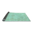 thumbnail image 2 of Ahgly Company Indoor Round Oriental Light Blue Traditional Area Rugs, 8' Round, 2 of 4