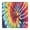 Colorful Tie Dye-2, variant on Colorful Tie Dye Pattern Square Fitted Tablecloth with Elastic Edge,Square Table Cover,Washable Elastic Table Cover for Home Kitchen Party Decor 34"x34"