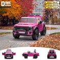 thumbnail image 4 of VOLTZ TOYS Ford Super Duty F450 Dually 2-Seater 24V Kids Ride-On Truck, Motorized Pick-Up Toy Car with Dual Rear Wheels, Parent Remote Control, EVA Tires, Licensed, Pink, 4 of 6