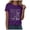 Purple, variant on vigerkar Women Short Sleeve Crewneck Fashion Graphic Tees T-Shirt Pullover Tops (Purple, S)