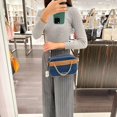 thumbnail image 6 of Michael Kors 35F2GTTC9C Jet Set Item Large East West Zip Chain Crossbody XBody INDIGO, 6 of 7