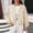 Beige Sweatshirts for Women, variant on Womens Hooded Sweatshirts Jacket Stand Collar Full Zip Diamond Jacquard Drawstring Hem Cropped Drop Shoulder Outerwear for Morning Walks Weekend Yard Sales Beige S