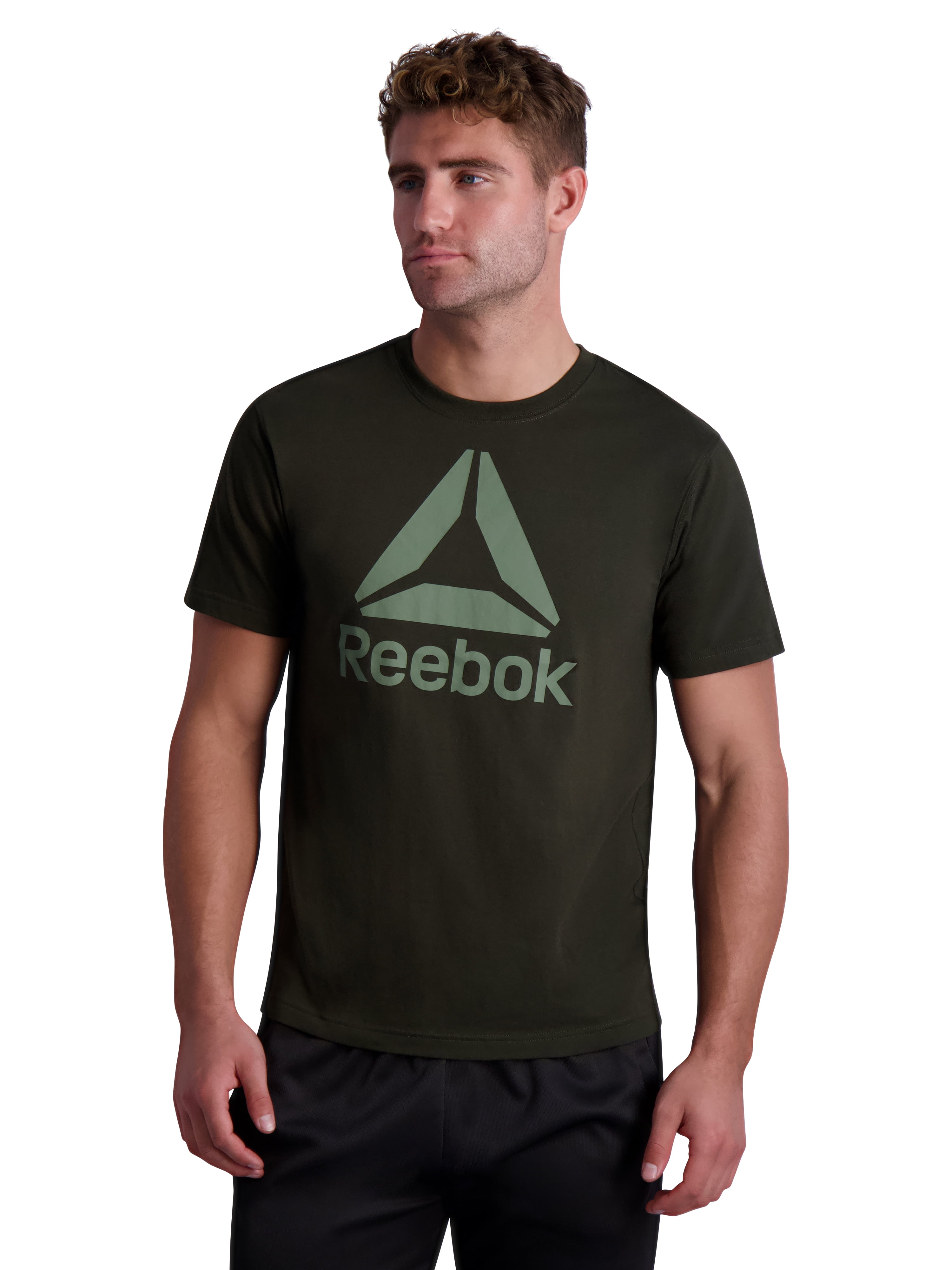 Reebok Men\'s Graphic Performance Tee, 2-Pack, Up to Size 3XL