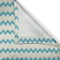 thumbnail image 6 of Ambesonne Teal Valance & Curtain, Zigzag Chevron Classical, 55"x24", Cream Teal, 6 of 6