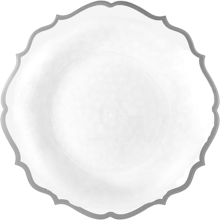 EcoQuality Disposable Plastic Salad Plate for 70 Guests