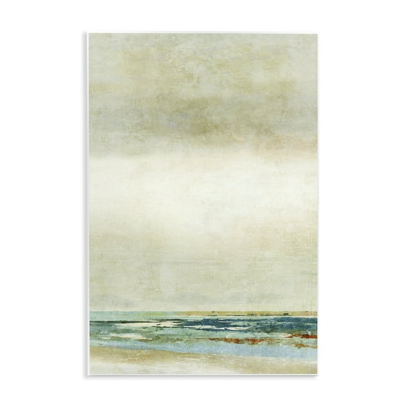 Stupell Industries Neutral Beige Beach Abstraction Abstract Painting Unframed Art Print Wall Art, 10 x 15